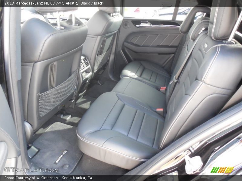 Rear Seat of 2013 ML 63 AMG 4Matic