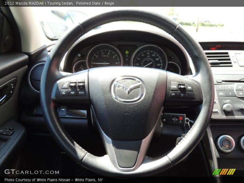 Polished Slate / Beige 2012 Mazda MAZDA6 i Touring Sedan