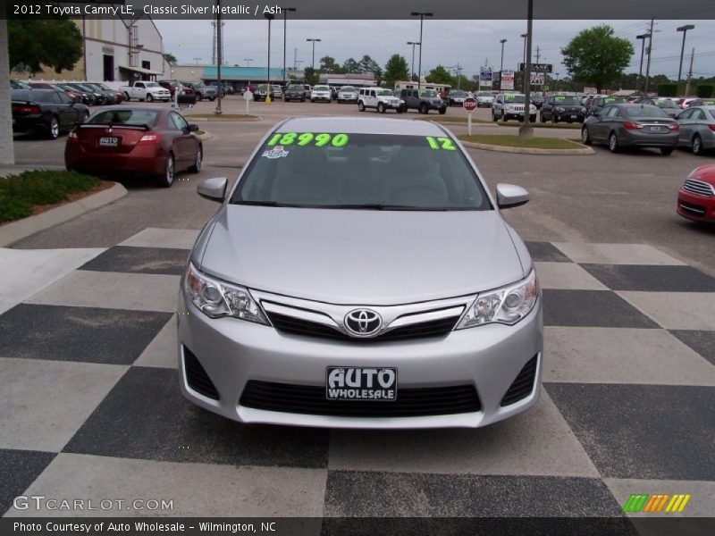 Classic Silver Metallic / Ash 2012 Toyota Camry LE