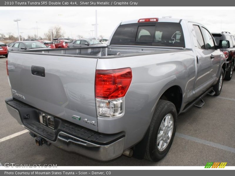 Silver Sky Metallic / Graphite Gray 2010 Toyota Tundra SR5 Double Cab 4x4