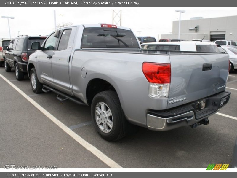 Silver Sky Metallic / Graphite Gray 2010 Toyota Tundra SR5 Double Cab 4x4