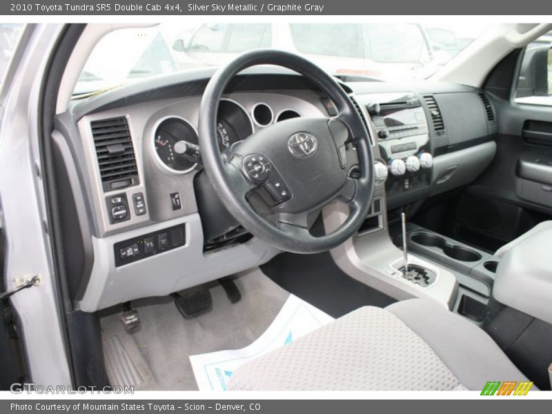Silver Sky Metallic / Graphite Gray 2010 Toyota Tundra SR5 Double Cab 4x4