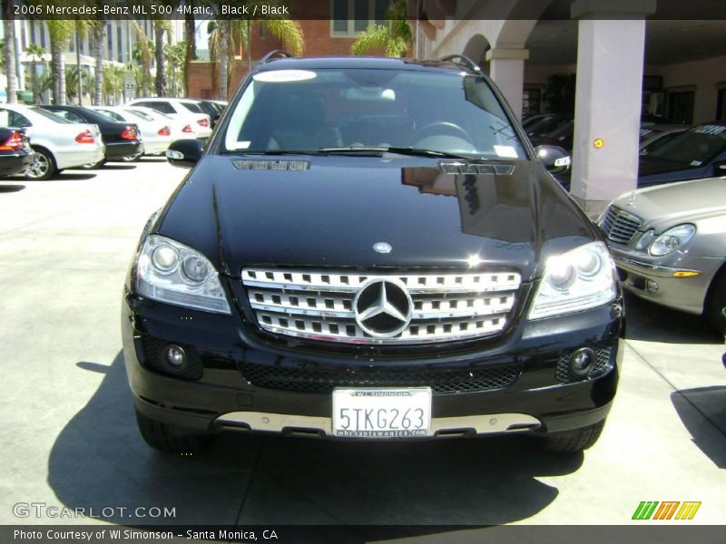 Black / Black 2006 Mercedes-Benz ML 500 4Matic