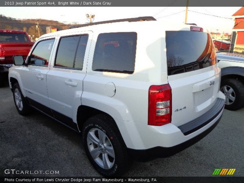 Bright White / Dark Slate Gray 2013 Jeep Patriot Sport 4x4
