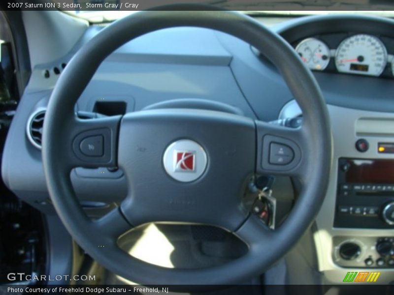 Storm Gray / Gray 2007 Saturn ION 3 Sedan