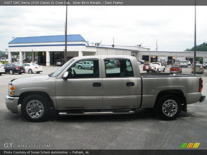 Silver Birch Metallic / Dark Pewter 2007 GMC Sierra 1500 Classic SL Crew Cab