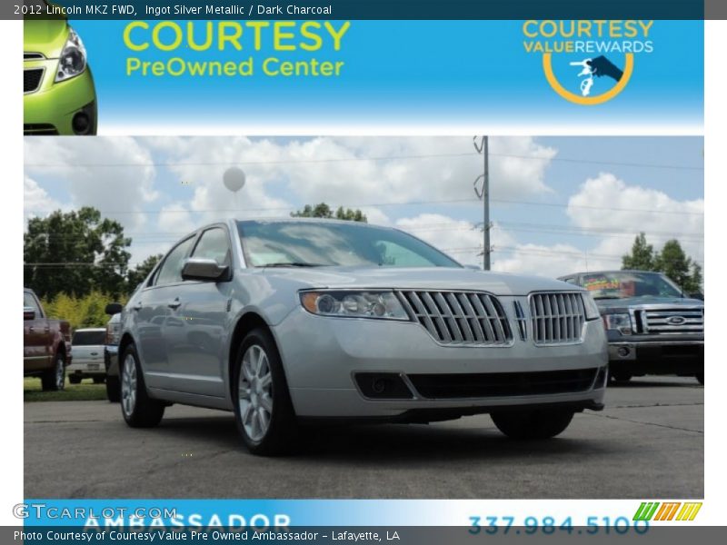 Ingot Silver Metallic / Dark Charcoal 2012 Lincoln MKZ FWD