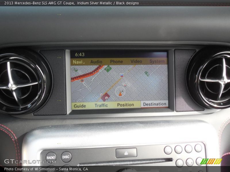 Navigation of 2013 SLS AMG GT Coupe