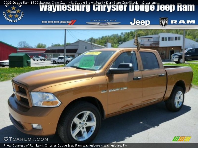 Saddle Brown Pearl / Dark Slate Gray/Medium Graystone 2012 Dodge Ram 1500 Express Crew Cab 4x4