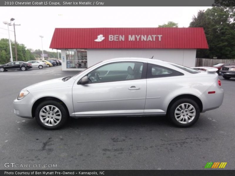 Silver Ice Metallic / Gray 2010 Chevrolet Cobalt LS Coupe