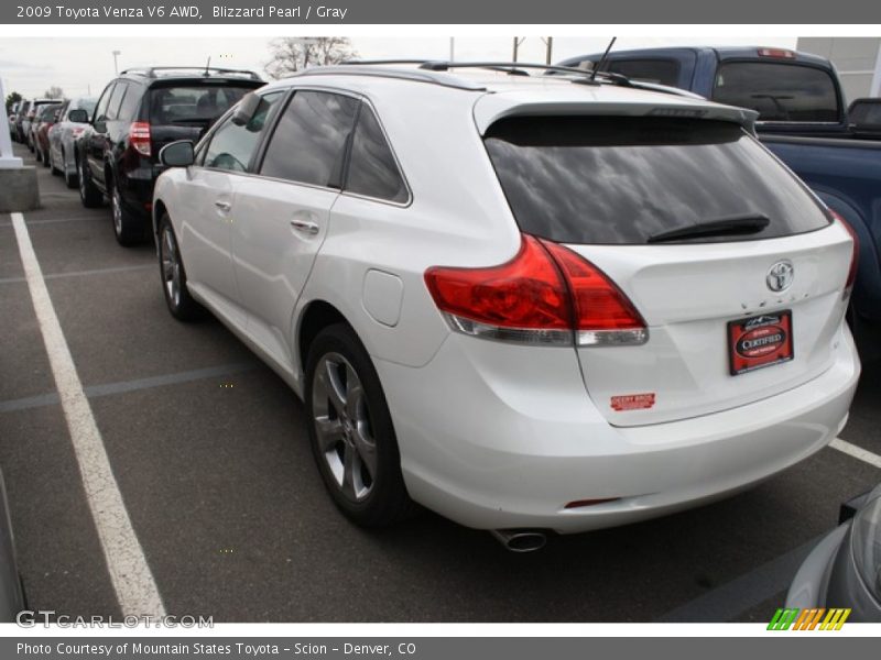 Blizzard Pearl / Gray 2009 Toyota Venza V6 AWD