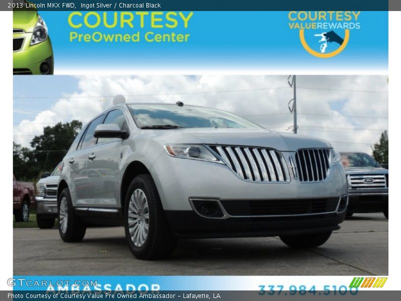 Ingot Silver / Charcoal Black 2013 Lincoln MKX FWD