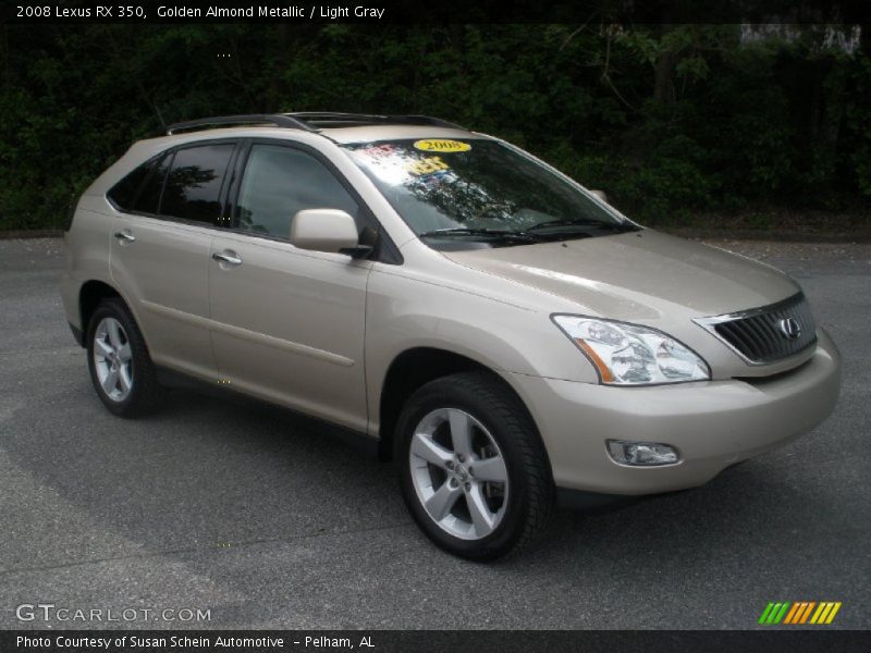 Golden Almond Metallic / Light Gray 2008 Lexus RX 350