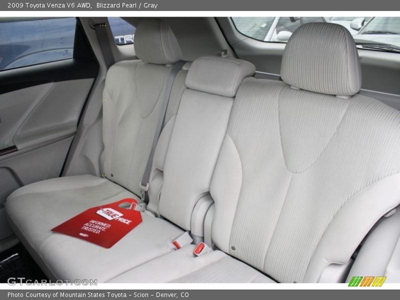 Blizzard Pearl / Gray 2009 Toyota Venza V6 AWD