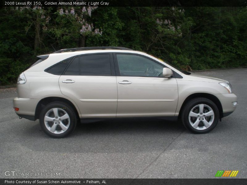 Golden Almond Metallic / Light Gray 2008 Lexus RX 350