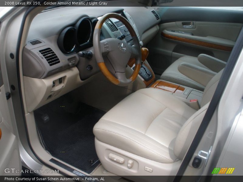 Golden Almond Metallic / Light Gray 2008 Lexus RX 350
