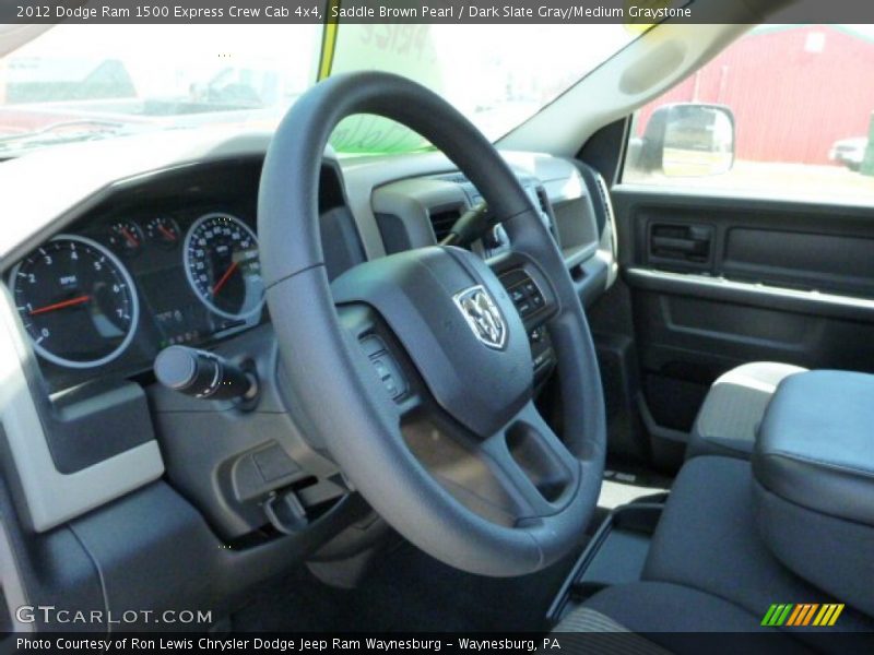 Saddle Brown Pearl / Dark Slate Gray/Medium Graystone 2012 Dodge Ram 1500 Express Crew Cab 4x4