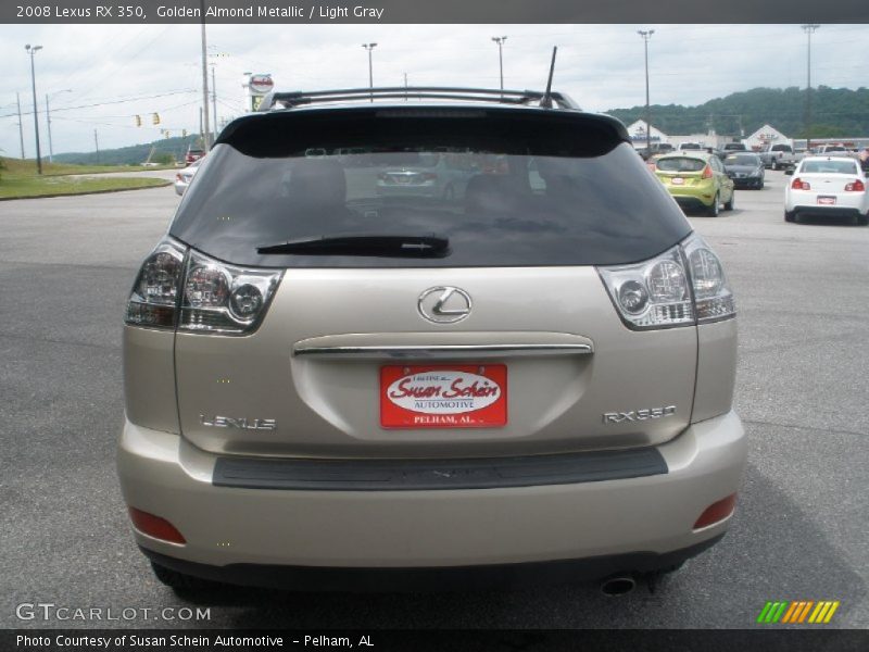 Golden Almond Metallic / Light Gray 2008 Lexus RX 350