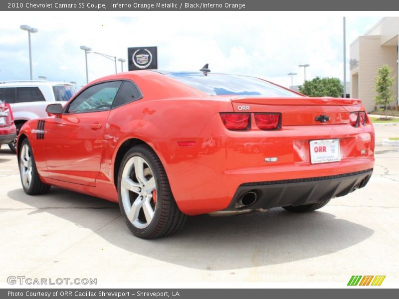 Inferno Orange Metallic / Black/Inferno Orange 2010 Chevrolet Camaro SS Coupe