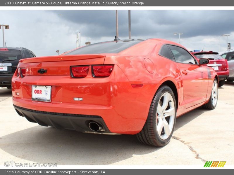 Inferno Orange Metallic / Black/Inferno Orange 2010 Chevrolet Camaro SS Coupe