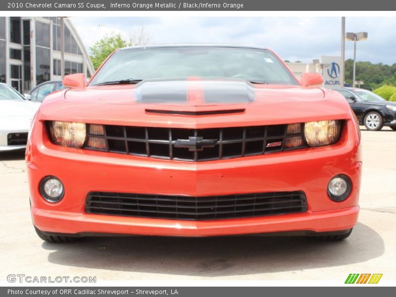 Inferno Orange Metallic / Black/Inferno Orange 2010 Chevrolet Camaro SS Coupe