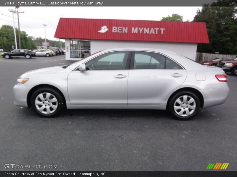 Classic Silver Metallic / Ash Gray 2010 Toyota Camry LE