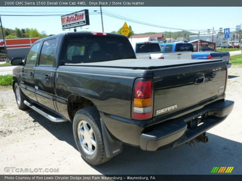 Onyx Black / Stone Gray leather 2006 GMC Sierra 1500 Denali Crew Cab 4WD