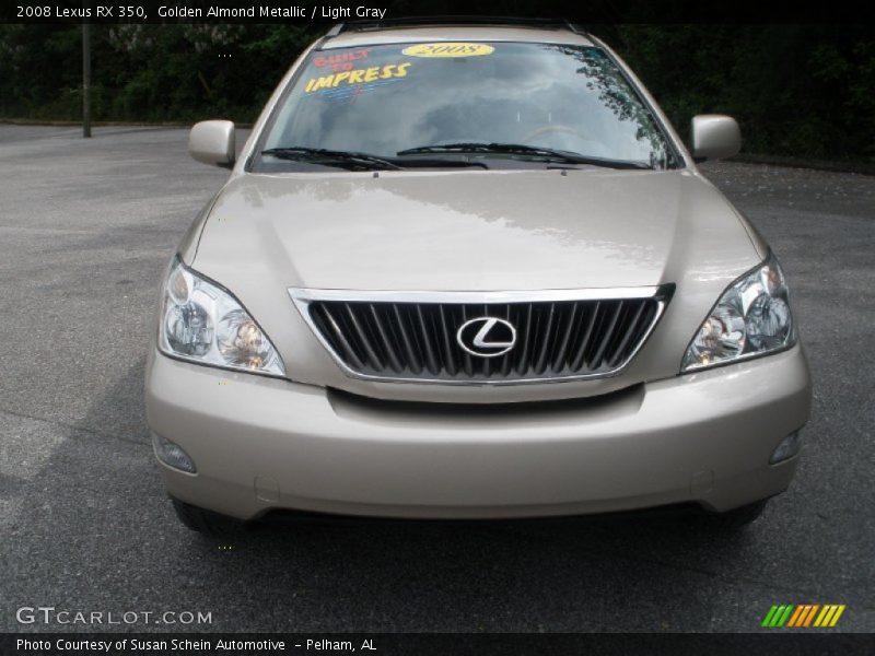 Golden Almond Metallic / Light Gray 2008 Lexus RX 350