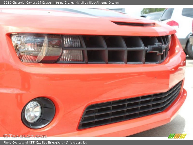 Inferno Orange Metallic / Black/Inferno Orange 2010 Chevrolet Camaro SS Coupe