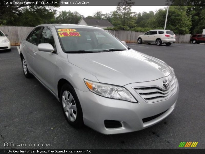 Classic Silver Metallic / Ash Gray 2010 Toyota Camry LE
