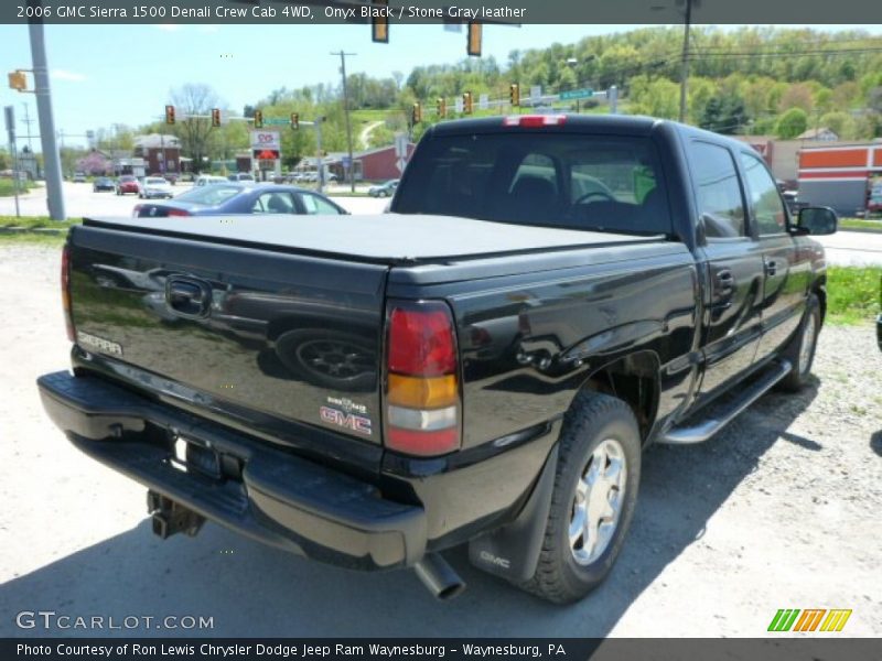 Onyx Black / Stone Gray leather 2006 GMC Sierra 1500 Denali Crew Cab 4WD