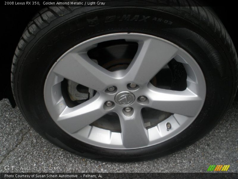 Golden Almond Metallic / Light Gray 2008 Lexus RX 350