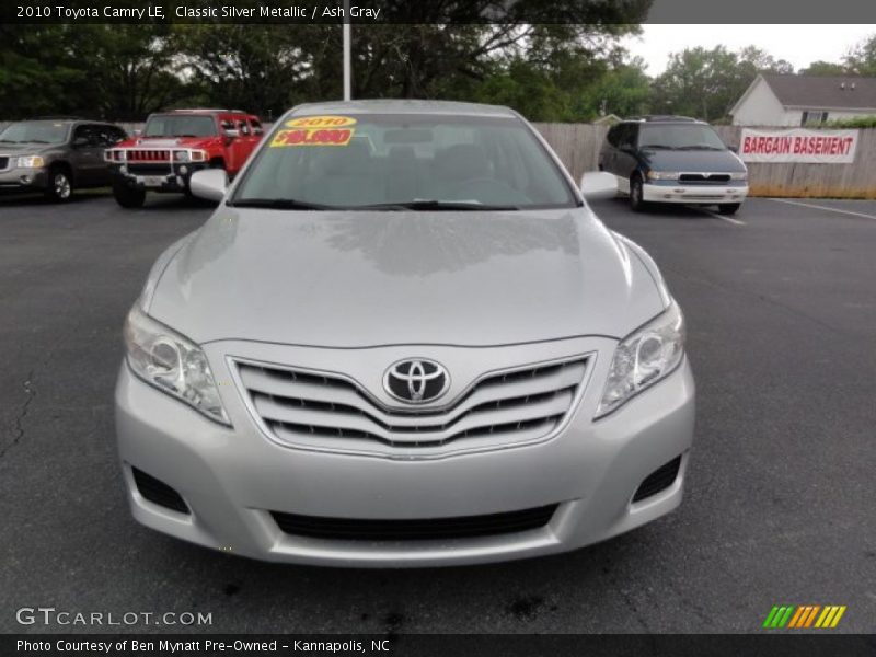 Classic Silver Metallic / Ash Gray 2010 Toyota Camry LE