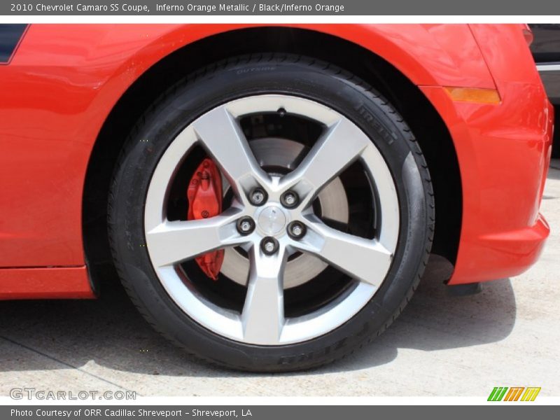 Inferno Orange Metallic / Black/Inferno Orange 2010 Chevrolet Camaro SS Coupe