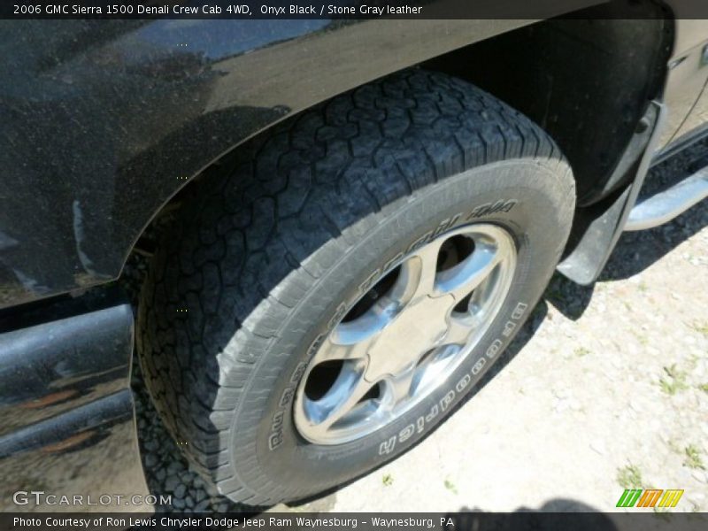 Onyx Black / Stone Gray leather 2006 GMC Sierra 1500 Denali Crew Cab 4WD