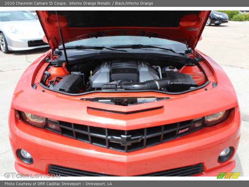 Inferno Orange Metallic / Black/Inferno Orange 2010 Chevrolet Camaro SS Coupe
