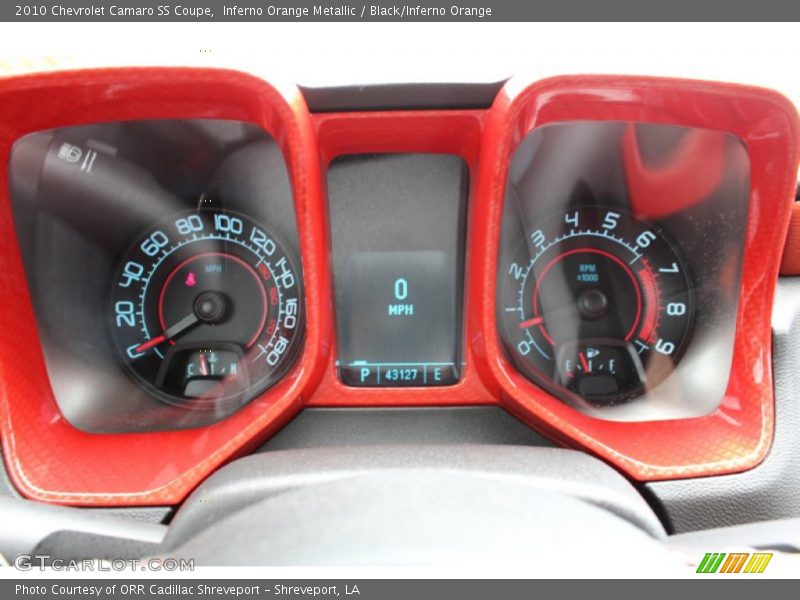 Inferno Orange Metallic / Black/Inferno Orange 2010 Chevrolet Camaro SS Coupe
