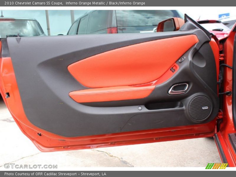 Inferno Orange Metallic / Black/Inferno Orange 2010 Chevrolet Camaro SS Coupe