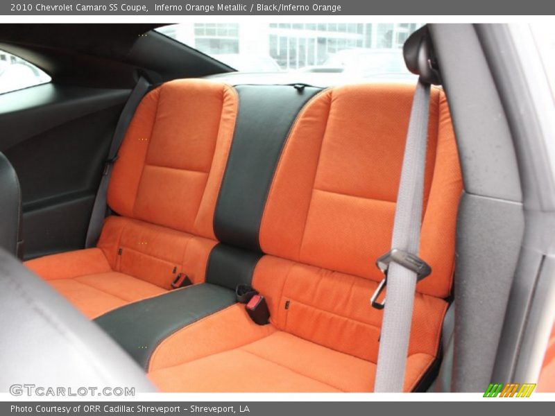 Inferno Orange Metallic / Black/Inferno Orange 2010 Chevrolet Camaro SS Coupe