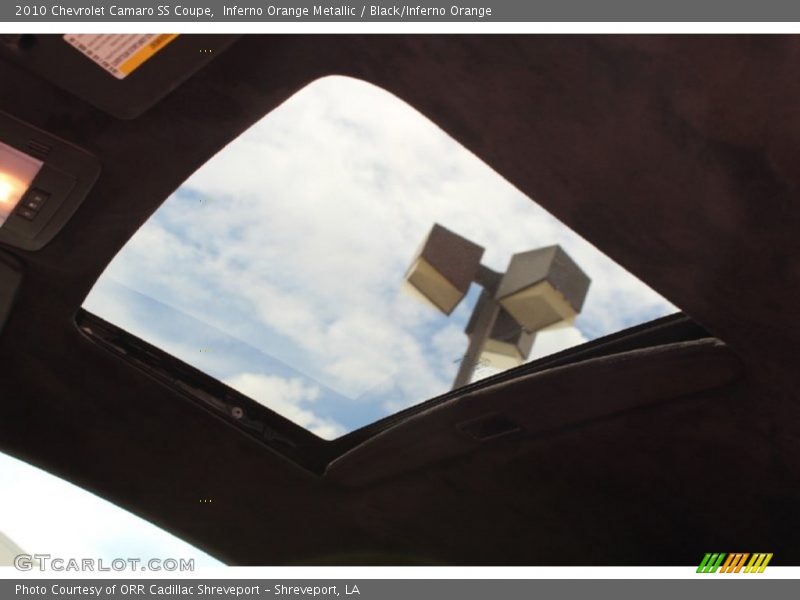 Inferno Orange Metallic / Black/Inferno Orange 2010 Chevrolet Camaro SS Coupe