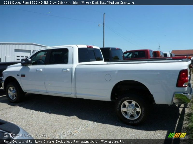 Bright White / Dark Slate/Medium Graystone 2012 Dodge Ram 3500 HD SLT Crew Cab 4x4
