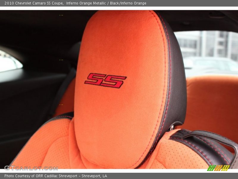 Inferno Orange Metallic / Black/Inferno Orange 2010 Chevrolet Camaro SS Coupe