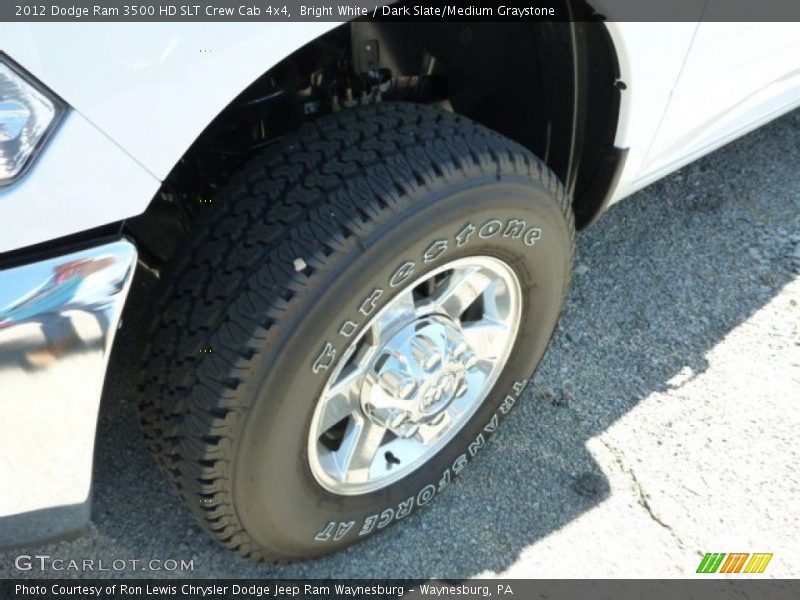 Bright White / Dark Slate/Medium Graystone 2012 Dodge Ram 3500 HD SLT Crew Cab 4x4