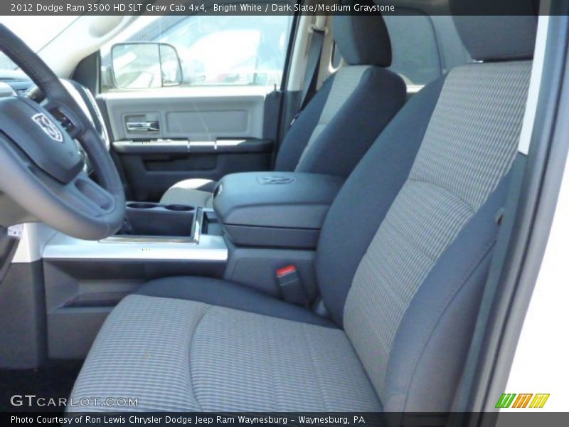 Bright White / Dark Slate/Medium Graystone 2012 Dodge Ram 3500 HD SLT Crew Cab 4x4