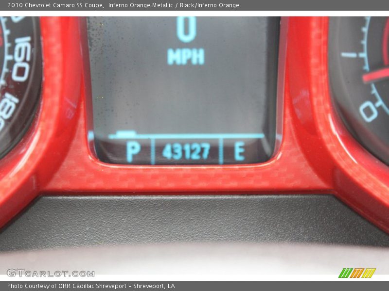 Inferno Orange Metallic / Black/Inferno Orange 2010 Chevrolet Camaro SS Coupe