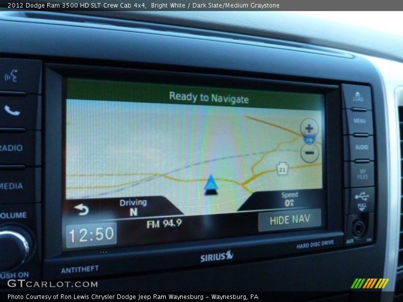 Bright White / Dark Slate/Medium Graystone 2012 Dodge Ram 3500 HD SLT Crew Cab 4x4