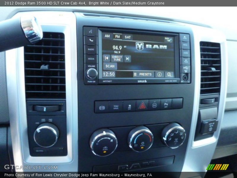 Bright White / Dark Slate/Medium Graystone 2012 Dodge Ram 3500 HD SLT Crew Cab 4x4