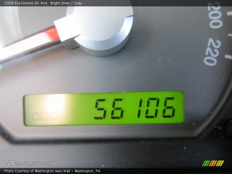 Bright Silver / Gray 2008 Kia Sorento EX 4x4