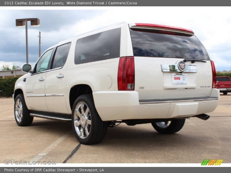 White Diamond Tricoat / Cashmere/Cocoa 2013 Cadillac Escalade ESV Luxury