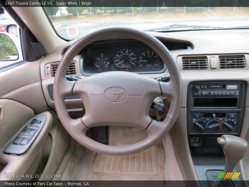 Super White / Beige 1997 Toyota Camry LE V6